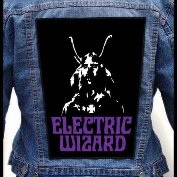 Vintage-Inspired Sublimated Iron-On Backpatch: Iconic Tribute to Electric Wizard   Come My Fanatics...