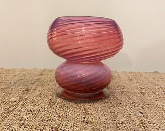 フェントン　クランベリー　オパールセント　フラワーベース　大きい フェントン クランベリーオパールセント フラワーベース レア！ レア
