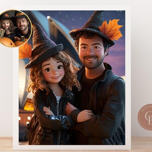 Custom Family Portrait Cartoon pet animated Portrait custom Portrait From Photo romantic Couple gift portrait art painting Digital Downloads
