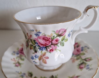 Royal Albert kop en schotel, Moss rose