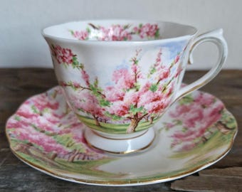 18 Piece Royal Albert Blossom Time Dessert Set With Large Teapot
