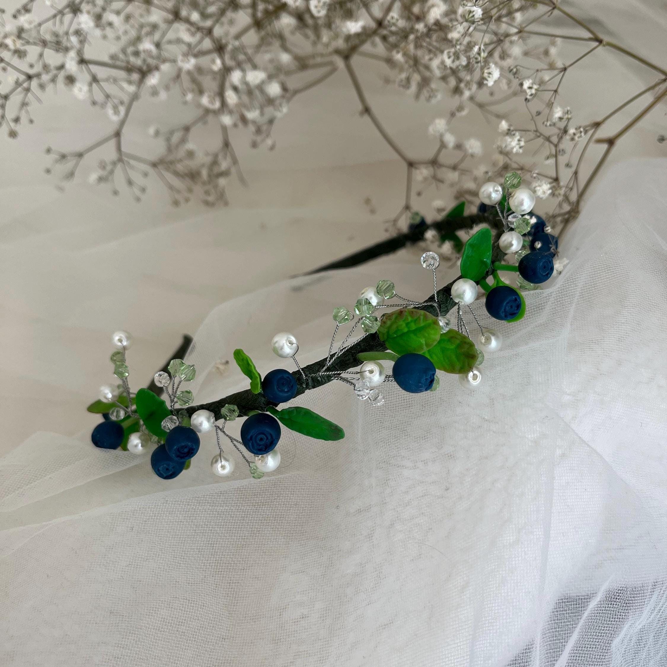 Blueberry Floral Headband Blueberry Bay - Headwrap - Marine Life – Addy main image 4