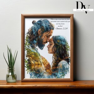 Two Souls One Path Bible Verse Art - Christian Wall Art (Digital Download)