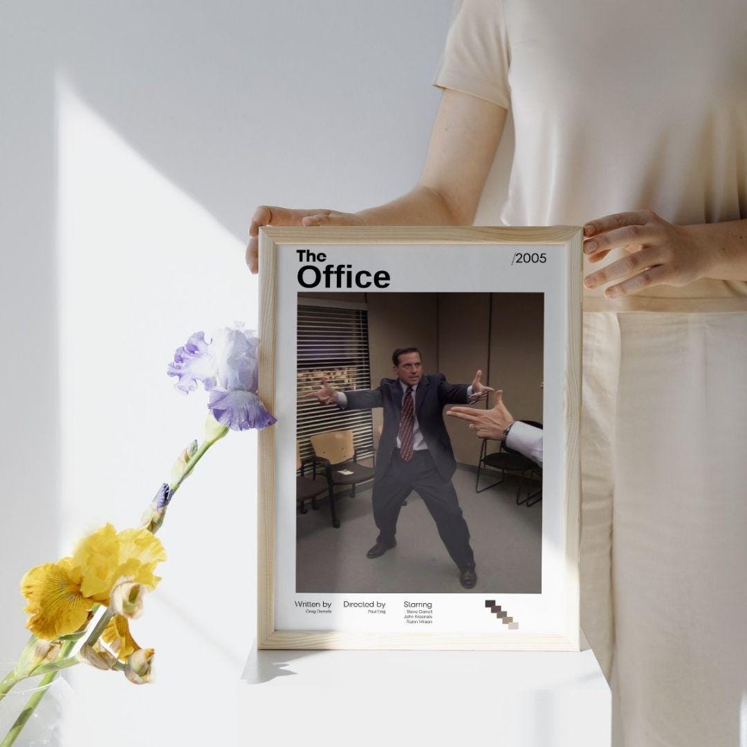 【額縁付き】ジオフィス the office 映画 A2ポスター THE OFFICE Movie Poster, the Office Poster Printed, Tv