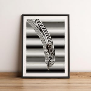 Zebra Poster / Safari Animal Wall Art / Black and White Printable/ Zebra Print/ Animal Nursery Decor/ Jungle Theme Poster/ Instant Download