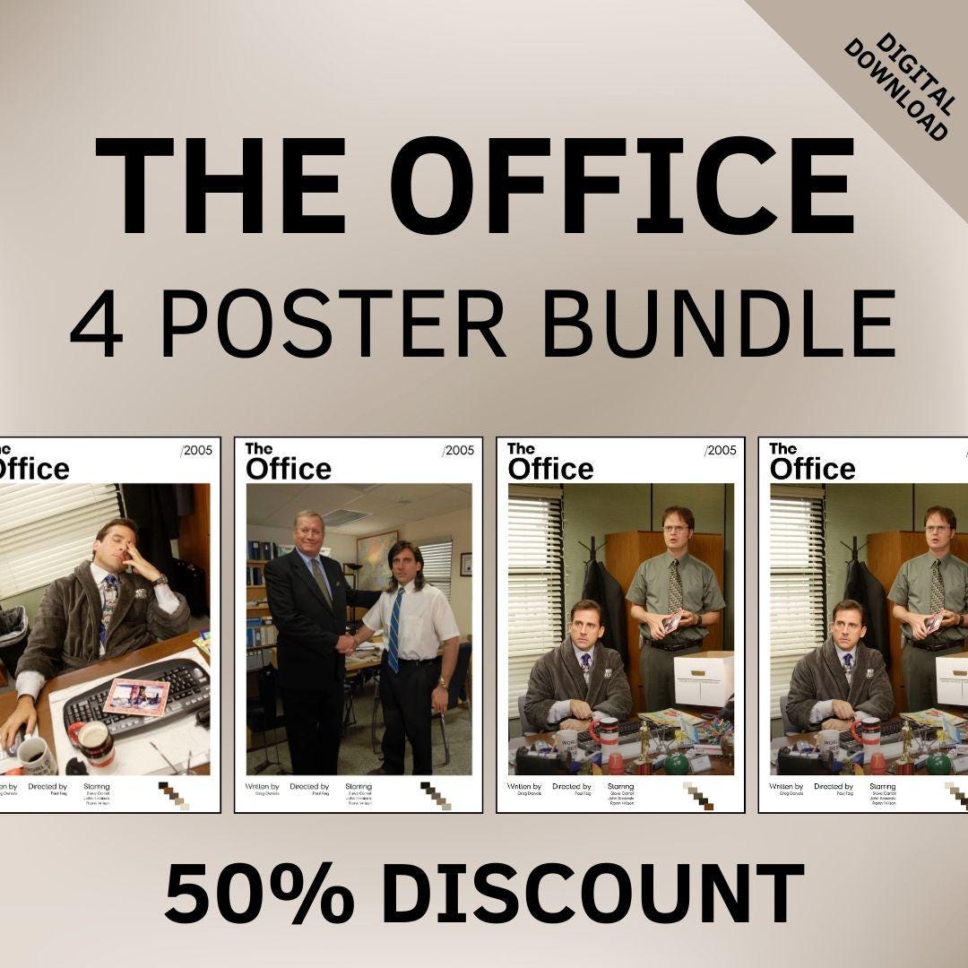 THE OFFICE BUNDLE Movie Poster, the Office Poster Printed, Tv Series ...