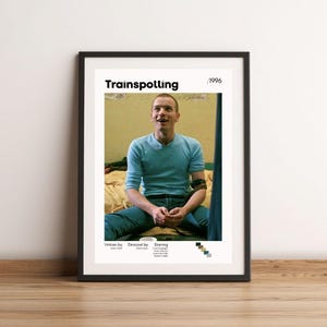 Trainspotting Movie Poster, Trainspotting Poster Printed, Movie Posters Art,Home decoration Wall Art Vintage Retro Art Print