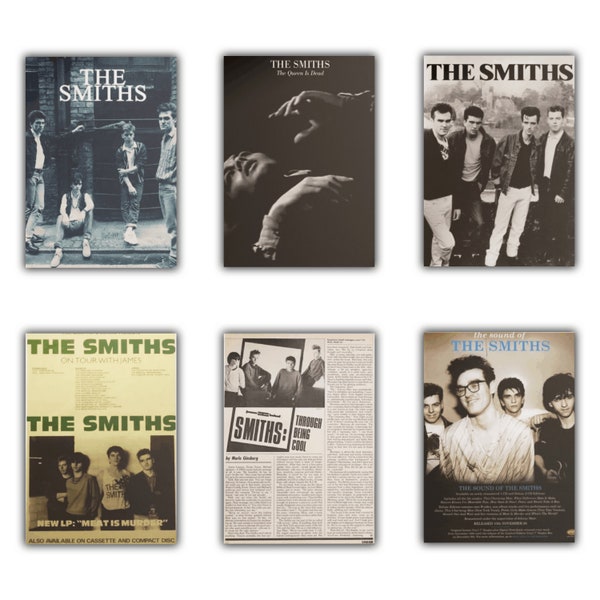 The Smiths Poster Prints | The Smiths Posters | The Smiths Merch | The Queen is Dead | Retro Vintage Album Cover Posters A6 A4 A3 A2 A1