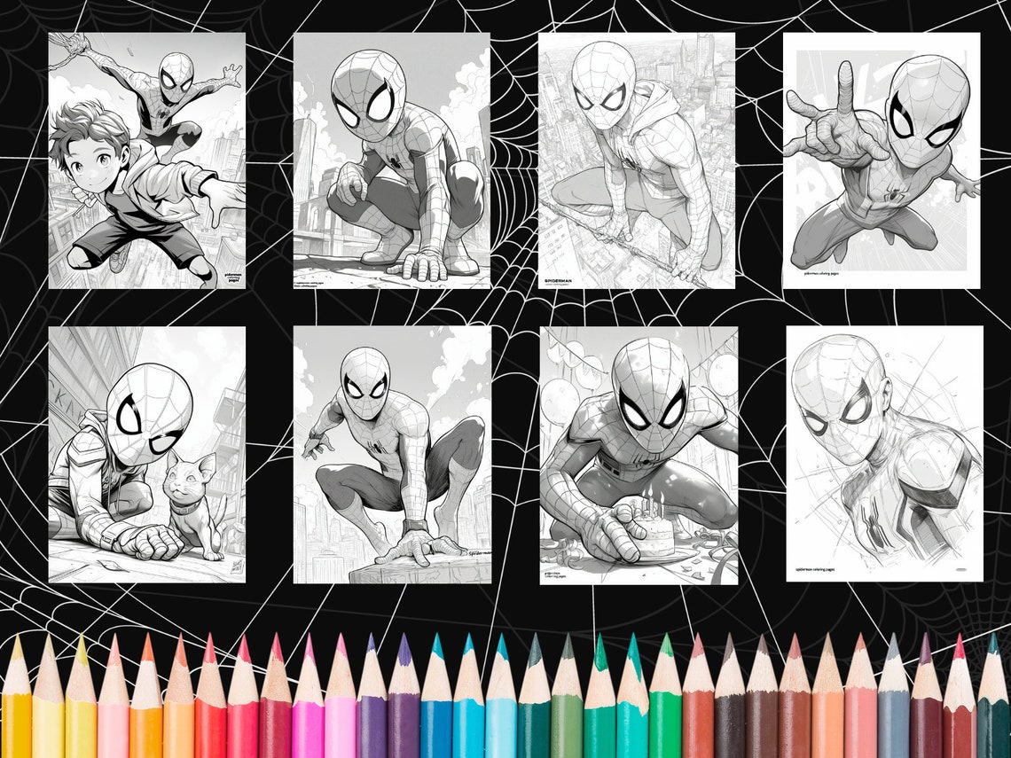 Spiderman Coloring Pages, Kids Activities, Spiderman Printable Coloring ...
