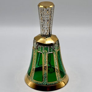 Moser Bohemia Campana in vetro verde