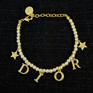Vintage Christian Dior White Pearl Dior Bracelet