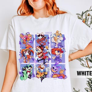 The Amazing Digital Circus Tshirt, TADC Fan Gift, Circus Characters Shirts, Circus Theme Sweatshirt Hoodie, Anime Gift Birthday for Boy Girl