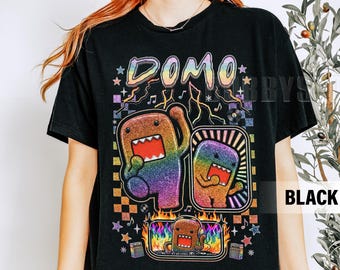 Vintage Domo Kun Shirt Y2K Shirt, Harajuku Shirt, Kawaii Shirt, Domo Tshirt