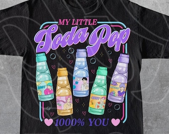 Vintage My Little Saja Boys Soda Pop Shirt, Kpop Demon Boy Band Graphic Sweatshirt, Jinu Huntrix Kpop, Gift For Women and Man Unisex T-Shirt