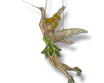 Tinkerbell, Stained glass Tinkerbell sun catcher window hanging