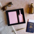 Personalized Passport Cover and Luggage Tag | Travel Gift | Bridesmaid & Groomsmen Proposal | Travel Accessories product logo