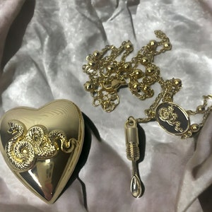 Lana Del Rey Heart Necklace LDR Coke Necklace LDR Merch Heart Pendant Necklace Lana Del Rey Gold Gold Silver image 4