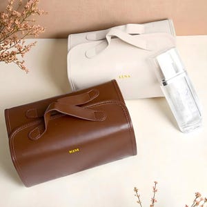 Personalized Travel Makeup Bag | Custom Cosmetic Bag for Women | Bridal Proposal Gift | Makeup Bag with Removable Pouches | Gift for Her |