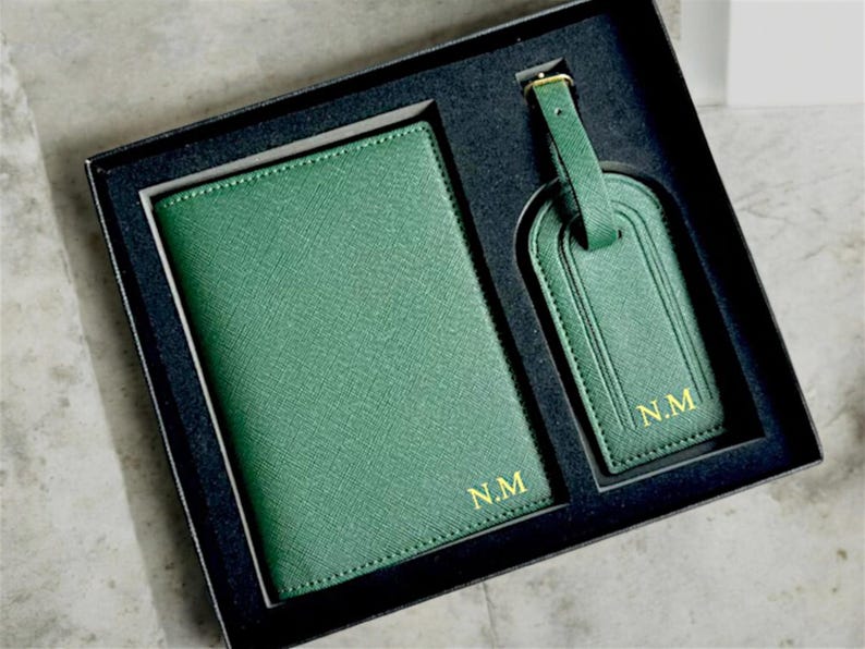 Custom Passport Wallet & Luggage Tag Set