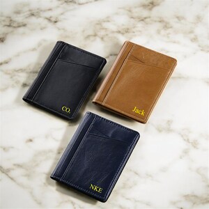 Custom Leather Wallet | Personalized Wallet for Men | Engraved Wallet | Groomsmen Gift | Custom Wallet | Gift for Him | Christmas Gift