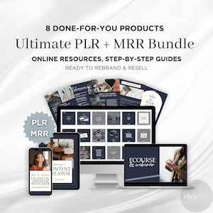 Ultimate PLR MRR Bundle Ideal for Passive Income, plr mrr Digital Products, Master Resell Rights, plr bundle, Master Resell Rights Education