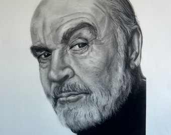 Sean - Charcoal and graphite on paper - Realistic drawing - Hyperrealistic - Portrait - Original work.