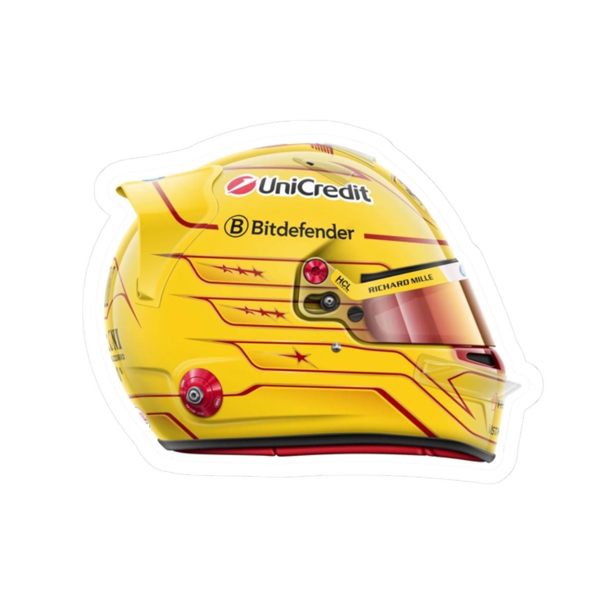 FERRARI F1 SF-23 TEAM SCUDERIA FERRARI HP 44 LEWIS HAMILTON TEST Fiorano 2025 Packaging Premium Avec Casque