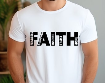 Faith Shirt, Faith Cross Shirt, Christian Gift, Faith Gift, Christian Shirts , Love and Grace Shirt, Faith Cross, Vertical Cross, Jesus