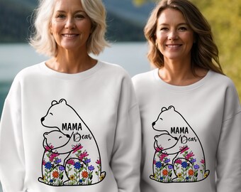 Mama Bear Sweatshirt, Mama Bear Winnie The Pooh, Mom Gift, Mothers Day Gift, Mom Birthday Gift Hoodie, Mama Sweatshirt, Gifts For Mom Hoodie