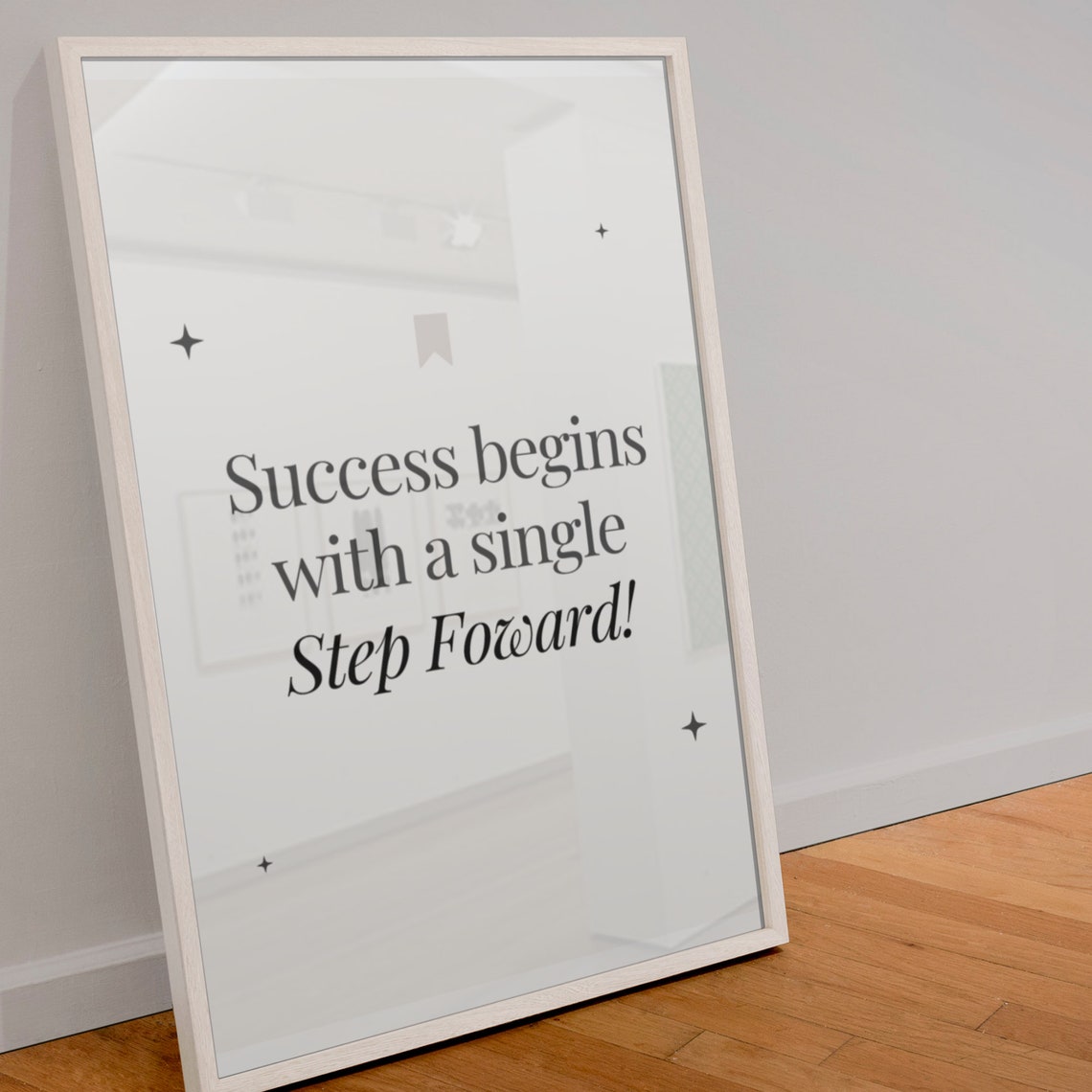 Success Begins With A Single Step Forward Wall Art Print| Home Office ...