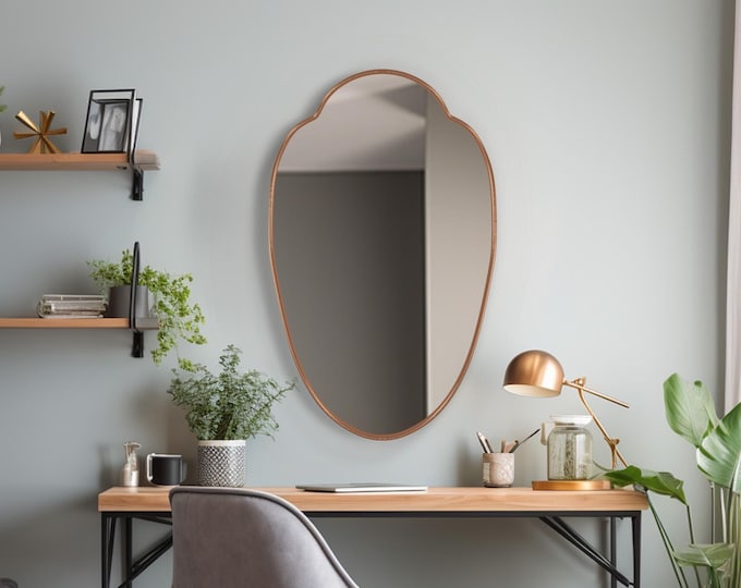 ITALIAN DESIGN MIRROR | High End Wall Mirror | Contemporary Mirror | Artistic Mirror | Fsc Certified Mdf Irregular Shape Artisanal Mirror