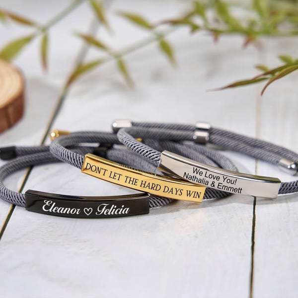 adjustable tie bracelet