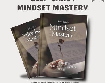Autocuidado Mindset Mastery Libro electrónico de marca Hecho para usted Programa de entrenamiento, libro de trabajo, contenido para entrenadores de vida, visualización, entrenador de meditación