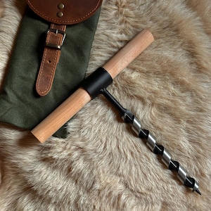 Bushcraft Auger, Scotch Eyed Auger, Bushcraft Gear, Wood Drill for Bushcraft, Camping gift, Christmas Camping gift, Survival gift