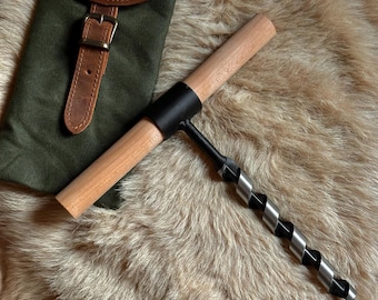 Bushcraft Auger: Scotch Eye Wood Drill for Wilderness Camping