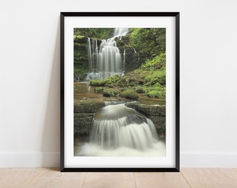 Scaleber Force Waterfall, Yorkshire Dales, UK, photographic print