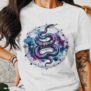 Cosmic Snake PNG Clipart for Sublimation T-shirt Design Instant Download Wall Art Tumbler Wrap