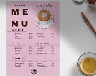 Custom Restaurant and Cafe Menu Design | Stylish, PDF for Restaurants, Coffee Shops & Bistros | Personalised Branding for Your Business