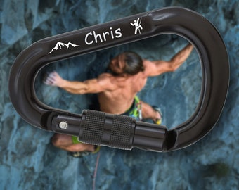 Stubai carabiner with engraving - gift for climbers - genuine HMS carabiner - fully functional - Stubai HMS Pro - personalized by laser