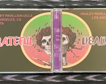 Conjunto de 3 CD Grateful Dead en vivo el 25/11/79 UCLA espectáculo completo Casi nuevo Viajes por carretera CA 1979