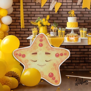 Starfish Watercolour cut out, Resizable Large under sea standee, Underwater party decor, Cake topper decoration, ocean booth prop in PNG PDF