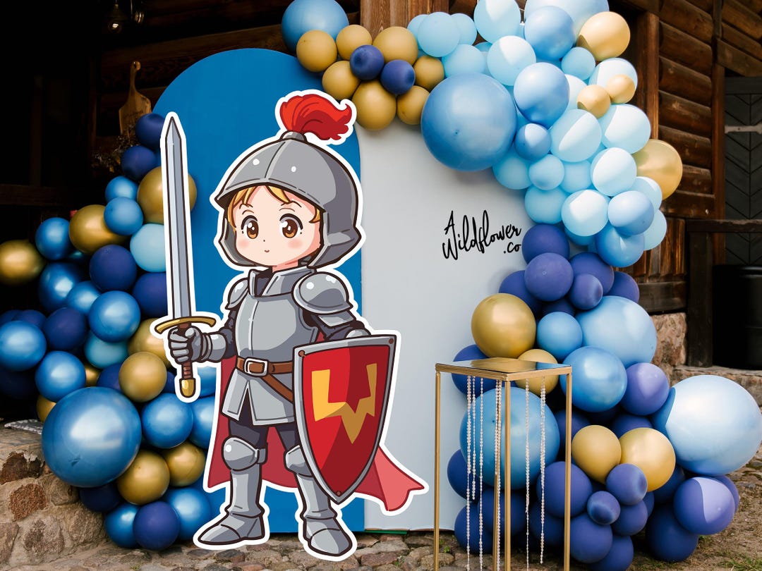 Knight Grad Topper Royal Knight Cutout, Resizable King Prince Standee, Royalty Party Decor ...