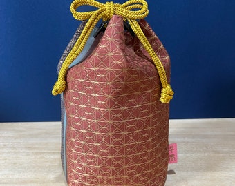 Free shipping  kimono obi bag  pouch drawstring tote purse kimonobag  Japanese traditional culture