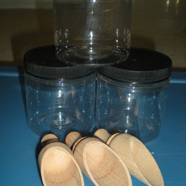 Destash - Set of 3 jars with matching scoops - Wholesale