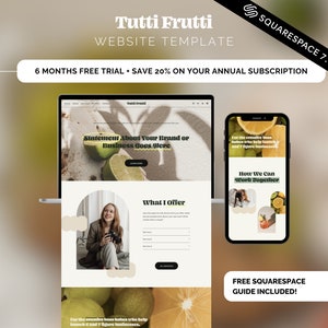 Modèle de site Web Squarespace – Pour les entraîneurs et les créatifs (téléchargement numérique)
