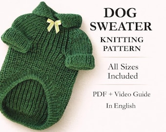 Dog Sweater Knitting Pattern: Beginner-Friendly Tutorial (PDF Download)