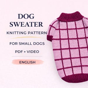 Patroon hondentrui gebreid: rasterontwerp pdf-tutorial (kleine hondenrassen, video-ondersteuning)