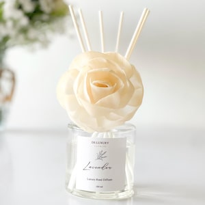 Flower Reed Diffuser Set: Lavendel Raumduft, beruhigender Duft.