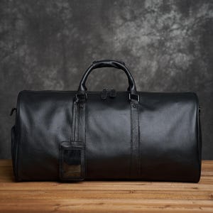 Leren bagagetas voor pakken Plunjezak heren Weekendtas Handbagage op reis Bagagetas 's nachts alle kerstcadeaus voor hem