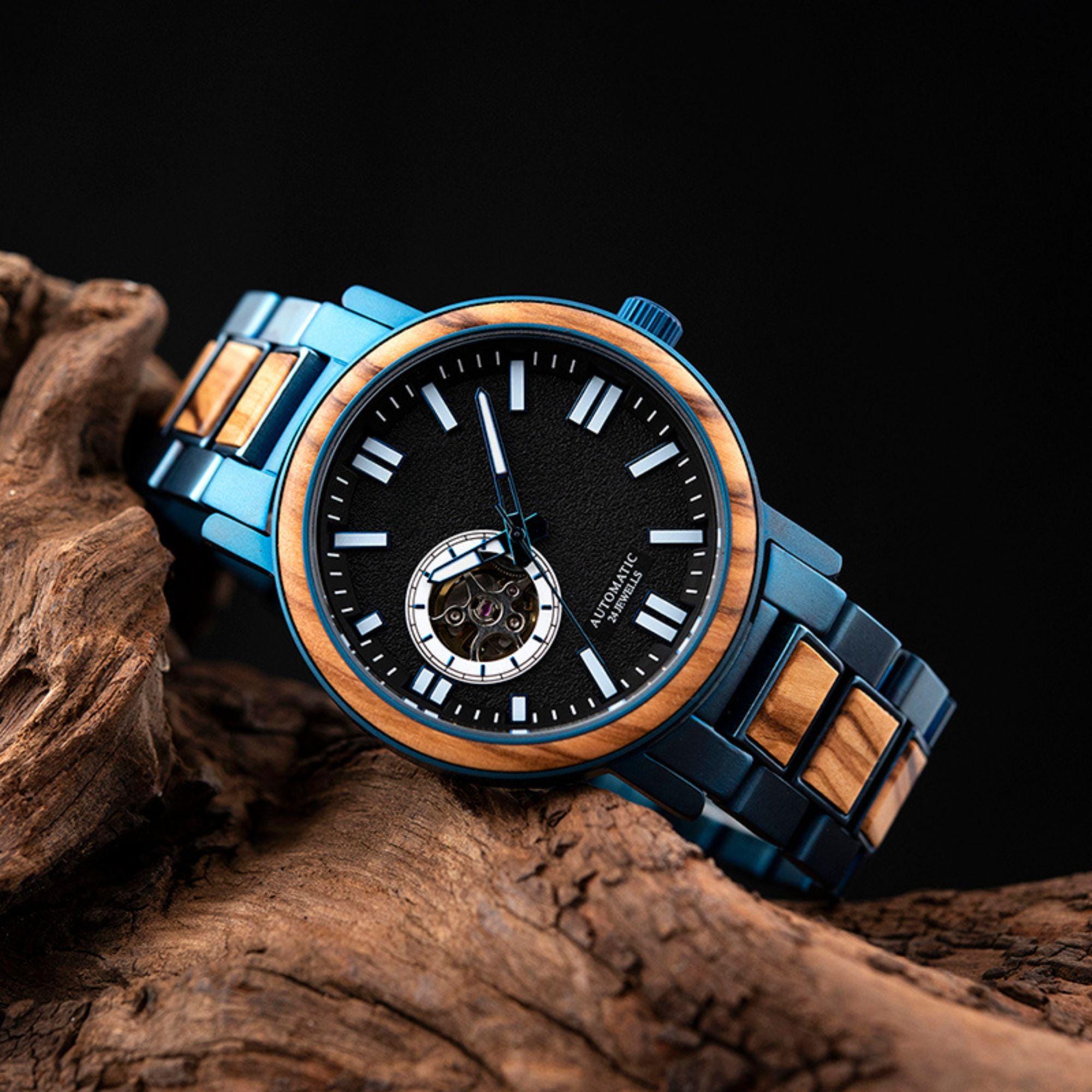 Mens wooden watch waterproof online